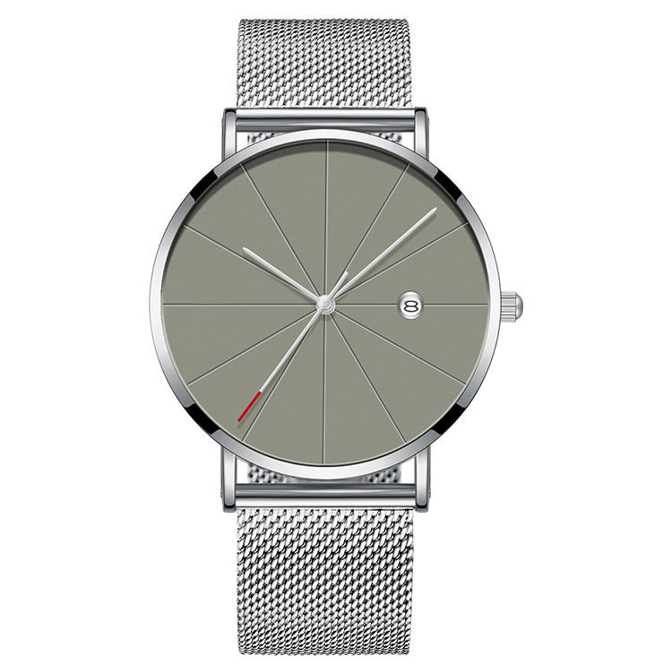Simple waterproof calendar watch