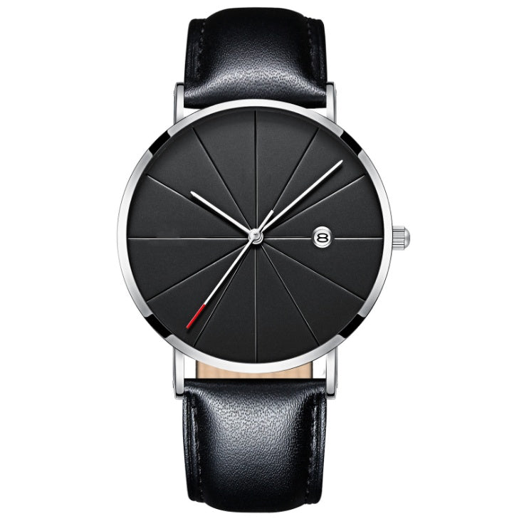 Simple waterproof calendar watch