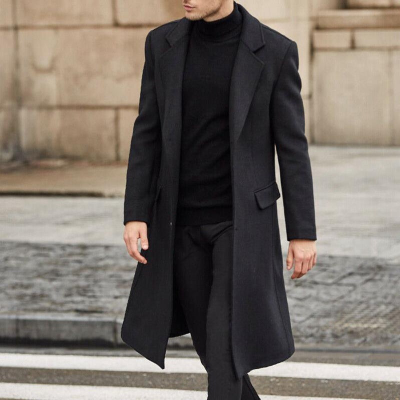 Men's Long Trench Coat