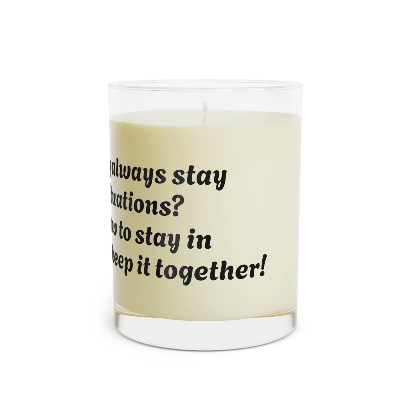 Scented Candle - Full Glass, 11oz