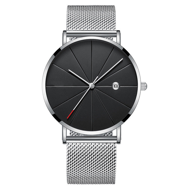 Simple waterproof calendar watch