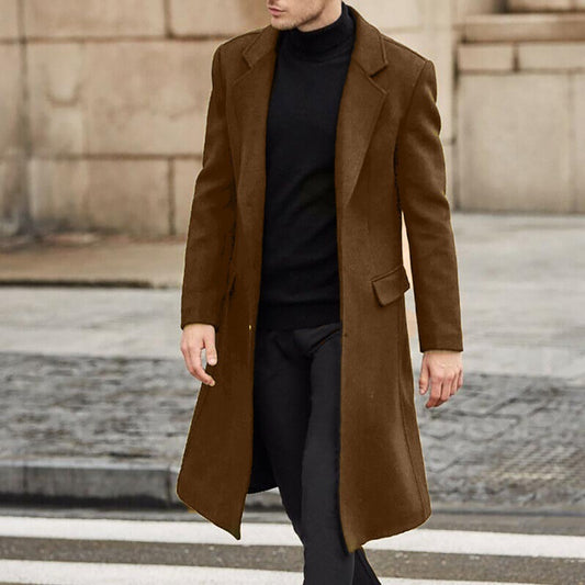 Men's Long Trench Coat