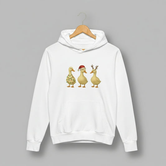 Christmas Duck Trio Hooded Tee